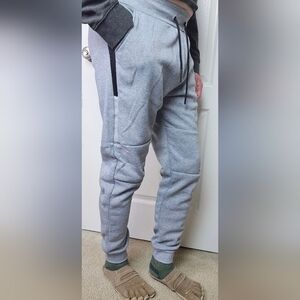 2(X)IST Men's Performance Cooling Stretch Cuffed Jogger Pants Heather Grey XL